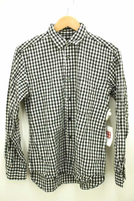 BLACK COMME des GARCONS （ブラックコムデギャルソン） AD2008 ギンガムチェック柄ボタンシャツ メンズ トップス