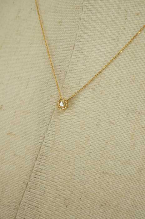 Ponte Vecchio (ポンテヴェキオ) K18 YG DIAMOND 0.08CT レディース アクセサリー