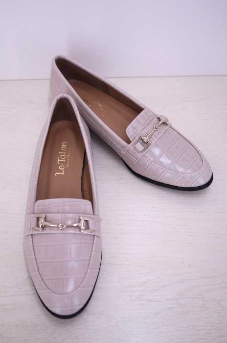 Le Talon (ルタロン) 19AW BIT LOAFERS クロコ型押し ビットローファー レディース シューズ