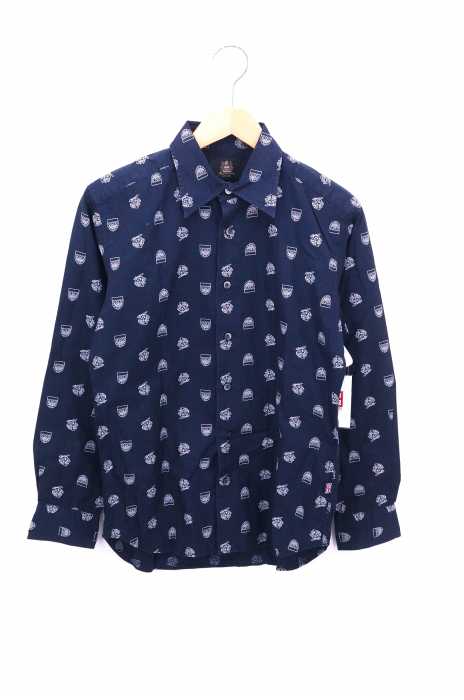 AQUASCUTUM （アクアスキュータム） モノグラムプリントボタンシャツ メンズ トップス