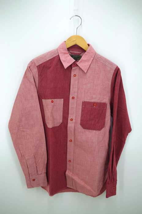 NIGEL CABOURN （ナイジェルケーボン ） クレイジーパターン  ピンオックスコットンボタンシャツ メンズ トップス