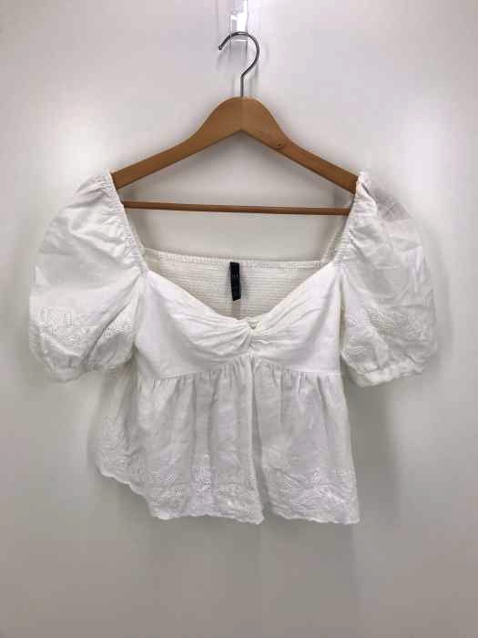 ZARA TRF（ザラティーアールエフ） レース刺繍オフショルダーブラウス レディース トップス