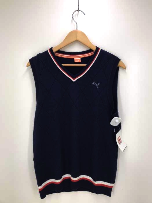 PUMA(プーマ) ロゴ刺繍ニットベスト メンズ トップス