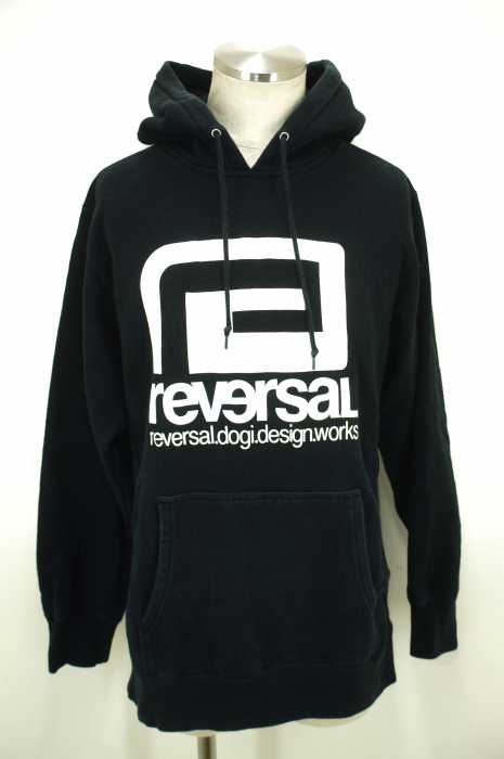 REVERSAL （リバーサル） ロゴプリント　フードパーカー メンズ トップス