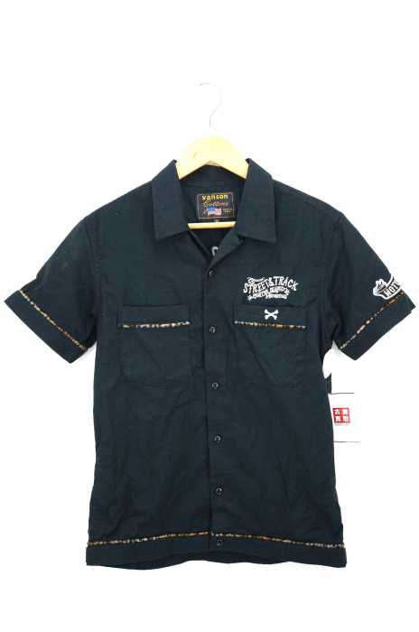VANSON（バンソン） 刺繍オープンカラーシャツ メンズ トップス