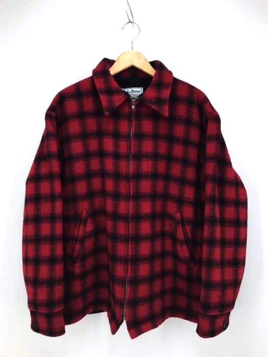 L.L.Bean(エルエルビーン) 70~80S バッファロー チェック 裏ボアウールジャケット メンズ アウター