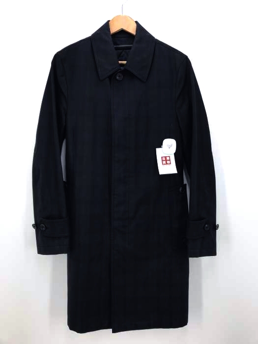 KATHARINE HAMNETT LONDON（キャサリンハムネットロンドン） キルトライナーチェックステンカラーコート メンズ アウター