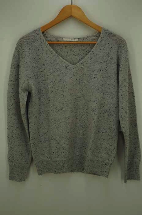 qualite（カリテ） Vネック カシミヤ ニットセーター レディース トップス