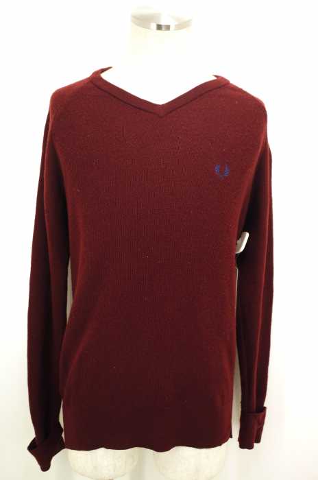 FRED PERRY （フレッドペリー） Vネックニットセーター メンズ トップス