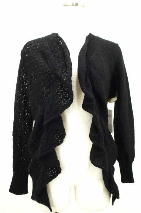 YOHJI YAMAMOTO NOIR（ヨウジヤマモトプリュスノアール） モヘヤ混フリルトッパーカーディガン レディース トップス
