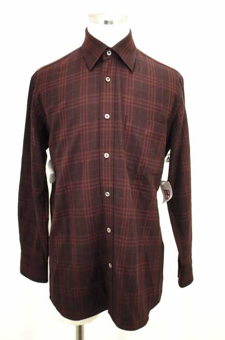 BURBERRY LONDON (バーバリーロンドン) ウールチェック柄ボタンシャツ メンズ トップス