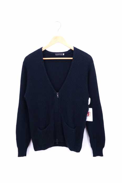 BARNEYS NEWYORK （バーニーズニューヨーク） カノコ編み ジップアップカーディガン メンズ トップス