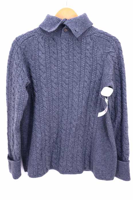 THE Shinzone （ザシンゾーン） 16AW ケーブル編み タートルフレアニット レディース トップス
