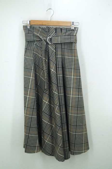 BEAMS Lights （ビームスライツ） 19SS チェック キリカエフレアスカート レディース スカート