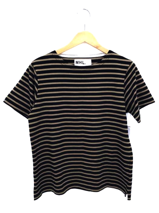 MHL.（エムエイチエル） ボーダーコットンTシャツ メンズ トップス