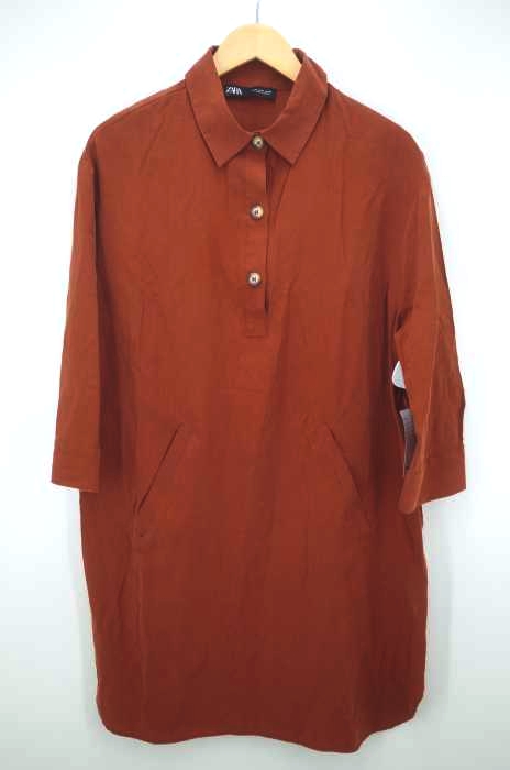ZARA(ザラ) ハーフボタンシャツチュニック レディース トップス