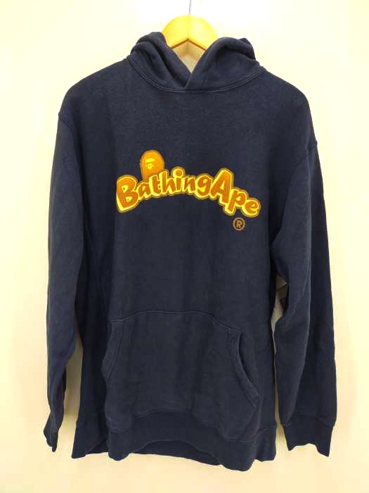 A BATHING APE（アベイシングエイプ） フロントロゴプリントプルオーバーパーカー メンズ トップス