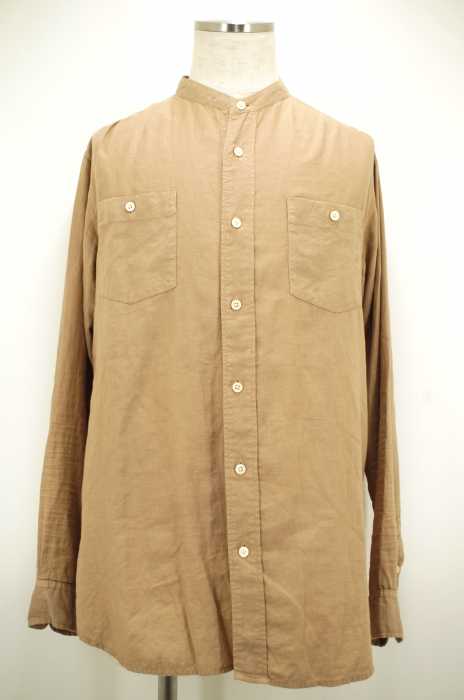 bukht （ブフト） カシミヤ混バンドカラーシャツ メンズ トップス