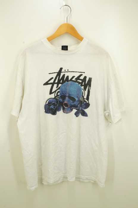 STUSSY (ステューシー) ASSEMMLED IN MEXICO OF U.S. ビッグシルエット スカルプリント Tシャツ メンズ トップス