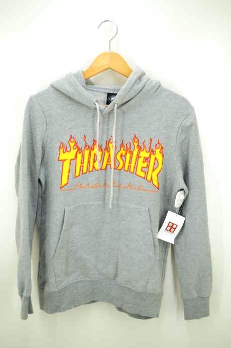 THRASHER（スラッシャー） フロントロゴプリントパーカー レディース トップス