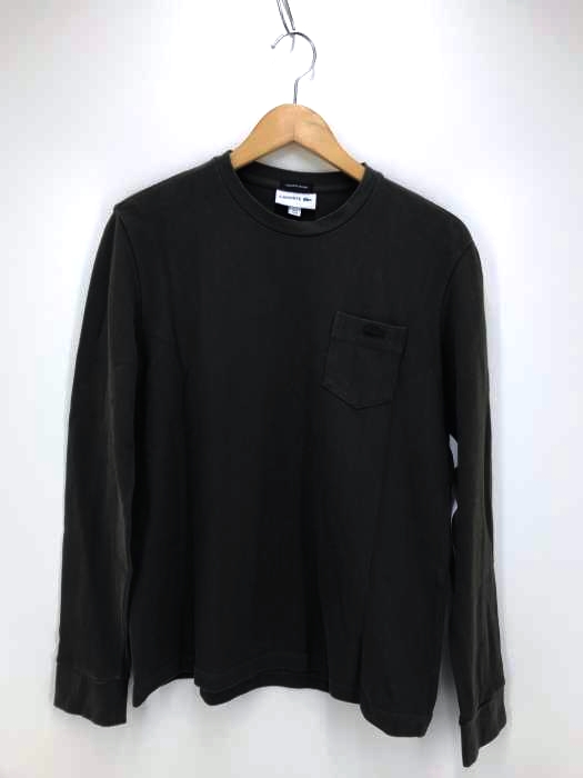 ラコステ(ラコステ) ワニワッペン付き鹿の子コットンクルーネックロングスリーブTシャツ メンズ トップス
