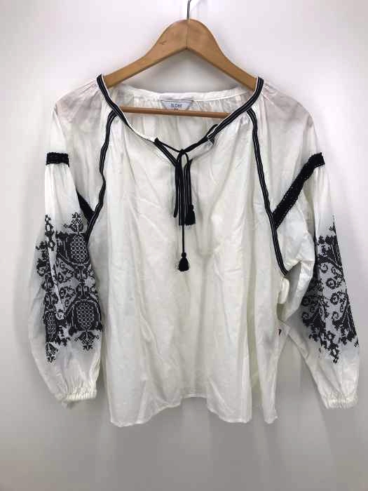 SLOBE IENA（スローブイエナ） クロスステッチ刺繍ブラウス レディース 