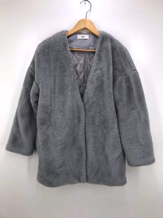 SELECT MOCA（セレクトモカ） ノーカラー 裏キルト ファーコート レディース アウター