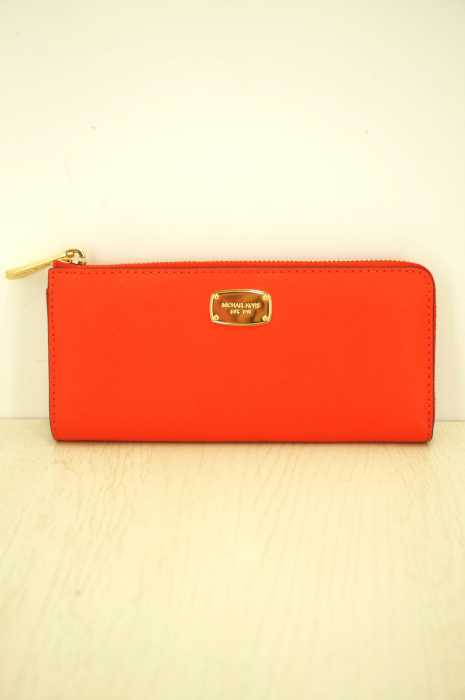 Michael Kors （マイケルコース） ロゴプレート L字ファスナー長財布　ウォレット レディース 財布・ケース