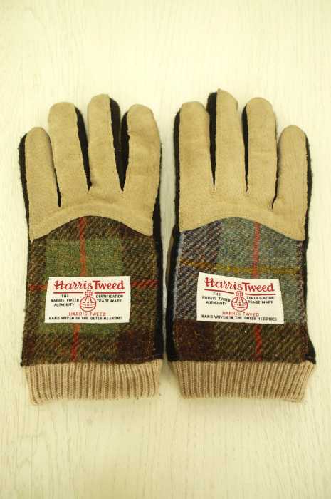 Harris Tweed （ハリスツイード） ツイード切替 レディース ファッション雑貨