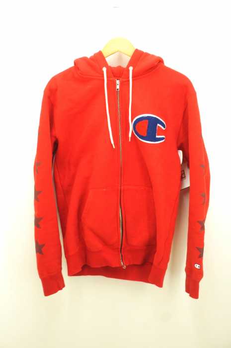 Champion × TOMMY (チャンピオン トミー) デカロゴワッペン付き メンズ トップス