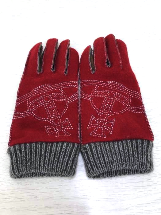 Vivienne Westwood（ヴィヴィアンウエストウッド） オーブ刺繍手袋 レディース ファッション雑貨