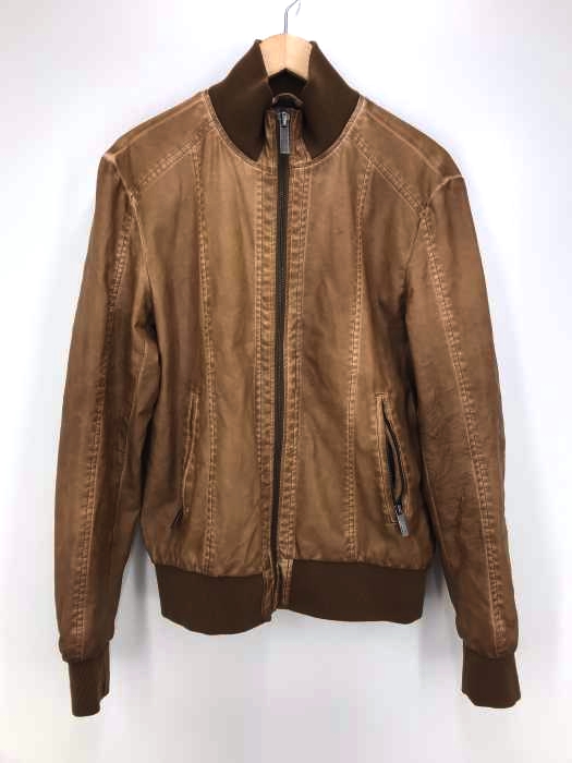 ZARA MAN（ザラマン） 加工フェイクレザージャケット メンズ アウター