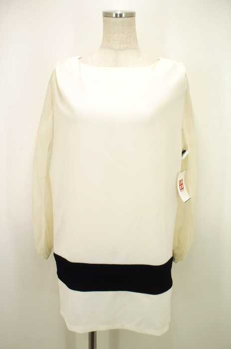 Nomine （ノミネ） シフォン切替バイカラーワンピース レディース ワンピース