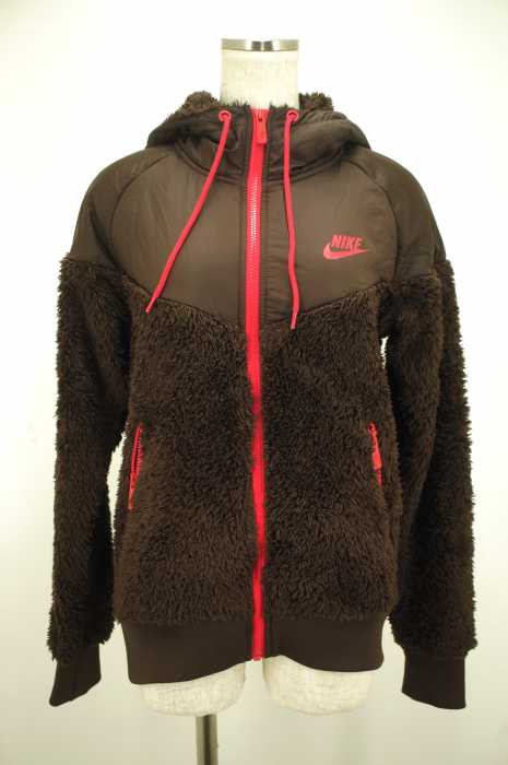 NIKE (ナイキ) ナイロン切替 フーデッド レディース アウター