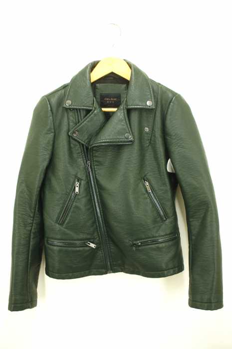 ZARA BASIC（ザラベーシック） フェイクレザーダブルライダース レディース アウター