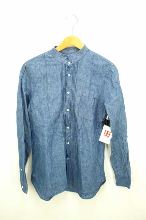 STILL BY HAND (スティルバイハンド) ウイングカラータックデニムシャツ メンズ トップス