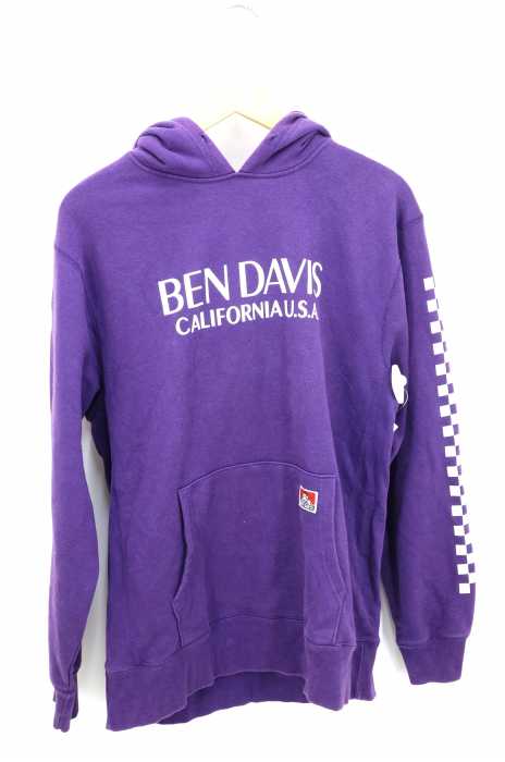 BEN DAVIS （ベンデイビス） フロント 袖 プリントパーカー メンズ トップス