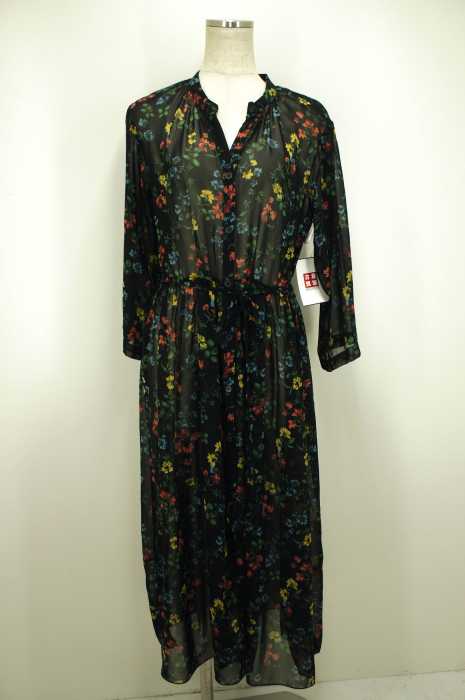 GLOBAL WORK （グローバルワーク） 花柄シースルーシャツワンピース レディース トップス
