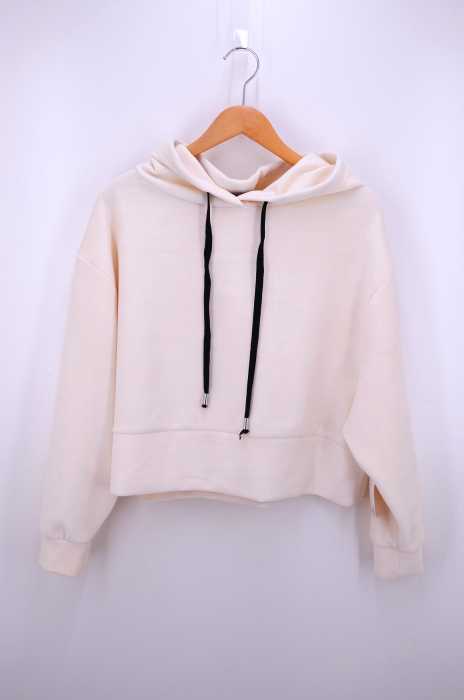 ZARA KNIT（ザラニット） ベロア ドルマンスリーブ パーカー レディース トップス
