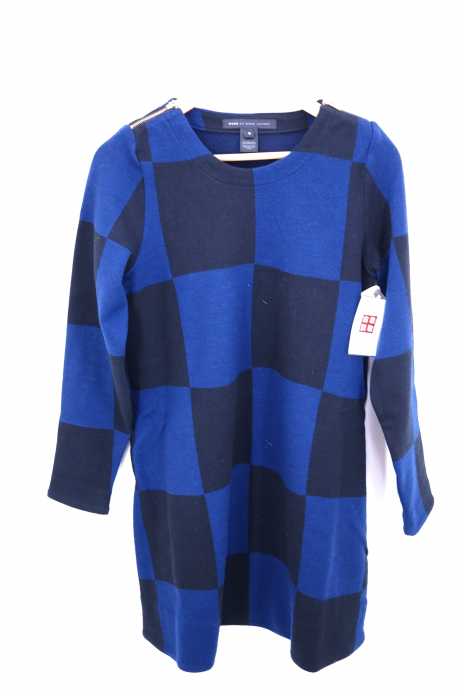 Marc by Marc Jacobs （マークバイマークジェイコブス） ブロックチェック柄 ウール×コットン サイドジッププルオーバーワンピース レディース ワンピース