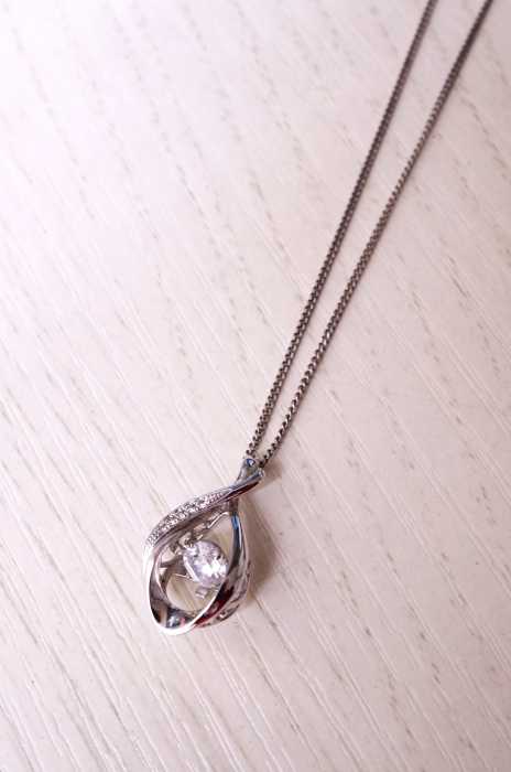 USED古着  （ユーズドフルギ） シルバー925 刻印 ストーン ネックレス レディース アクセサリー