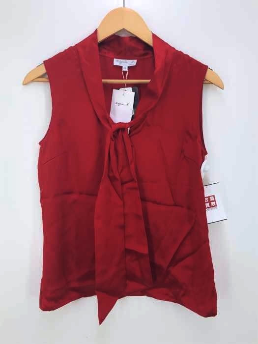 agnes b.（アニエスベー） ノースリーブタイカラーシャツブラウス レディース トップス