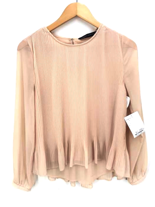 ZARA WOMAN（ザラ ウーマン） プリーツ切替ブラウス レディース トップス