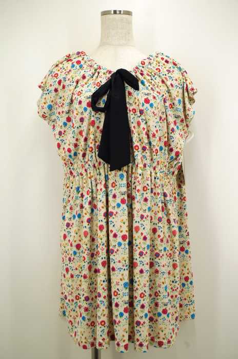 Cynthia Rowley （シンシアローリー） フロントリボン総柄ワンピース レディース ワンピース