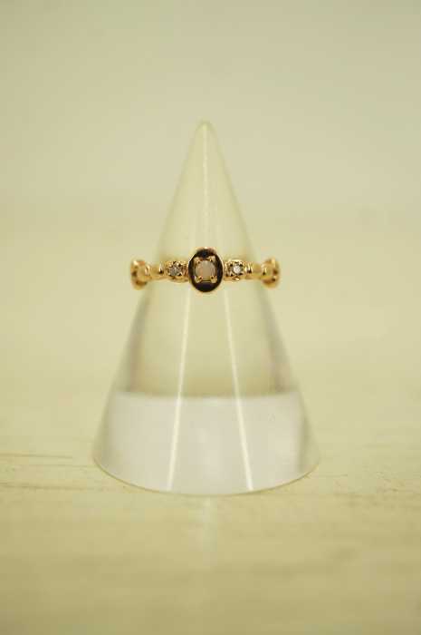 agete（アガット） オパール ダイヤモンド 0.02ct K10PG ピンキー レディース アクセサリー