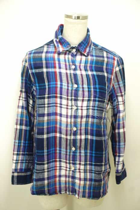 URBAN RESEARCH DOORS WOMENS （アーバンリサーチドアーズウィメンズ） リネンチェックワークシャツ レディース トップス