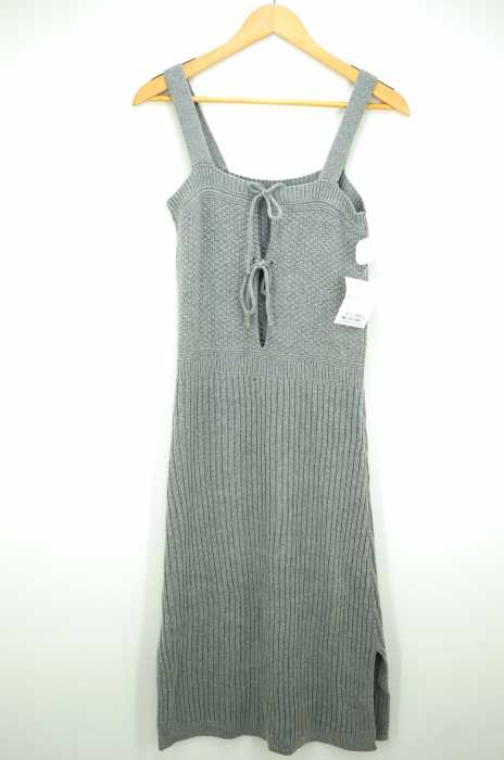 crisp（クリスプ） back ribbon knit cami onepiece レディース ワンピース
