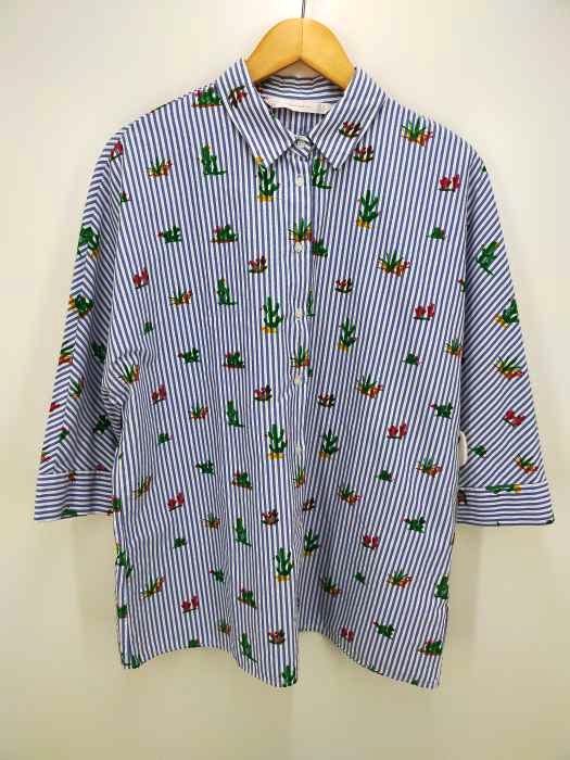 ZARA Trafaluc collection(ザラトラファルクコレクション) ストライププリントワイドドルマンシャツ レディース トップス