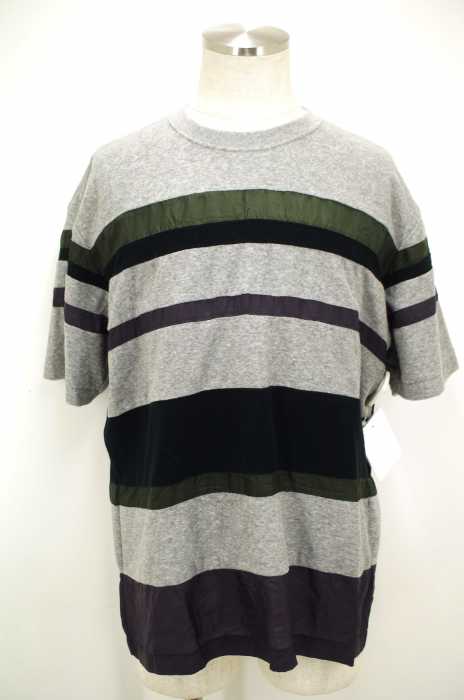 kolor BEACON (カラービーコン) 16SS T/C 40パイルボーダー切り替えTシャツ メンズ トップス