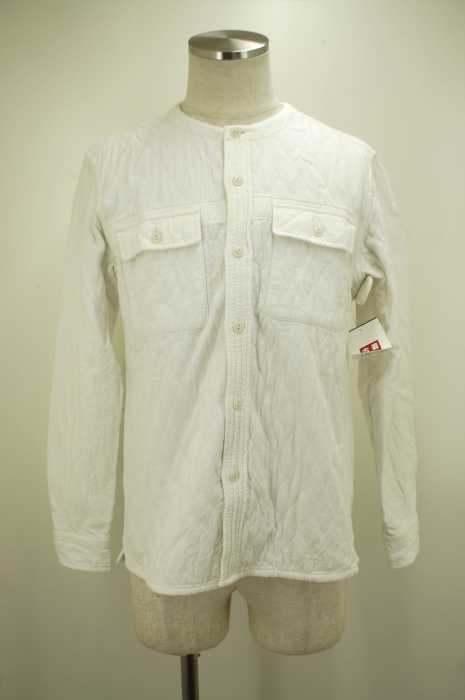 UNITED ARROWS green label relaxing （ユナイテッドアローズグリーンレーベルリラクシング） SC DIA W/CL/JQ WASH ノーカラーシャツ メンズ トップス